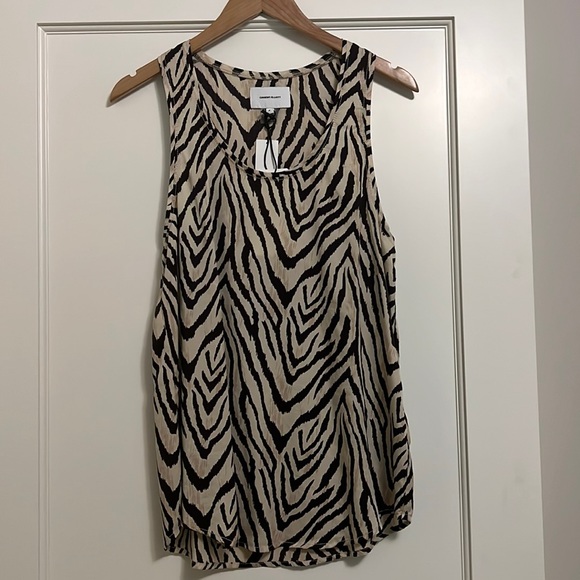 NWT Current/Elliott zebra print tank in size 2. Fits like a medium. - Picture 1 of 3